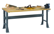 60 x 30 x 33-1/2" - Wood Bench Top Work Bench - Benchmark Tooling