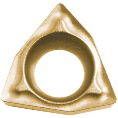WBMT 12105 DP PV720, 0.008″ Corner Radius, 1/16″ Thick, 5/32″ Inscribed Circle, TiCN (MEGACOAT NANO), 80 Degree Trigon, Turning Indexable Insert