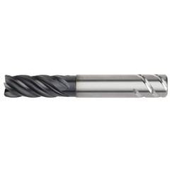 1x1x1-1/4x1-3/4x8 5FL Square Carbide End Mill-Round Shank-AlTiN - Benchmark Tooling