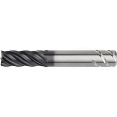 1/2x1/2x1-1/4x3 .030R 5FL Carbide End Mill-Round Shank-AlTiN - Benchmark Tooling