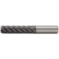 3/4x3/4x3x6 .120R 5FL Carbide End Mill-Round Shank-AlTiN - Benchmark Tooling