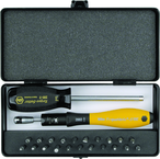 ESD TorqueVario-S Handle 15-80 in oz Micro Bit 24 Piece Set In Storage Box - Benchmark Tooling