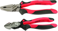 2 Pc. Set Industrial Soft Grip Linemen's Pliers and BiCut Combo Pack - Benchmark Tooling