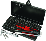 Master Tech 65 Piece Set - ESD Handle, MIni Ratchet and MicroBits In Metal Storage Box - Benchmark Tooling