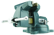 744, 740 Series Mechanics Vise - Swivel Base, 4" Jaw Width, 4-1/2" Jaw Opening, 3-7/8" Throat Depth - Benchmark Tooling