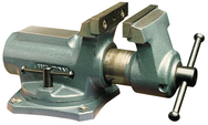 SBV-100, Super-Junior Vise, Swivel Base, 4" Jaw Width, 2-1/4" Jaw Opening - Benchmark Tooling