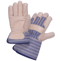 Size XL Grain Leather Palm Safety Cuff Glove Y2008XL - Benchmark Tooling