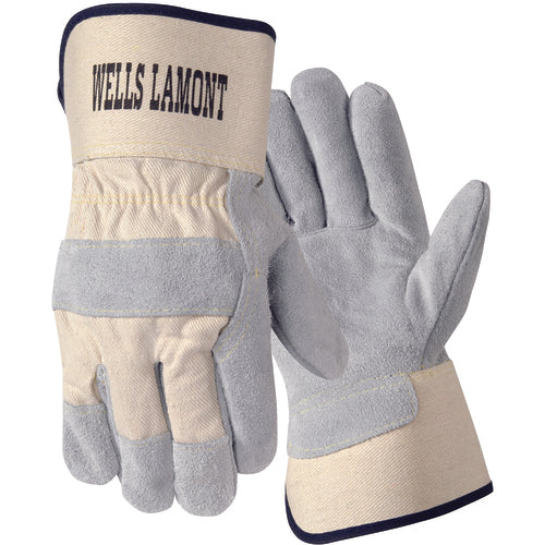 Size M Leather Palm Safety Cuff Glove Y3014M - Benchmark Tooling