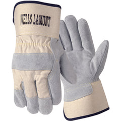 Size M Leather Palm Safety Cuff Glove Y3014M - Benchmark Tooling