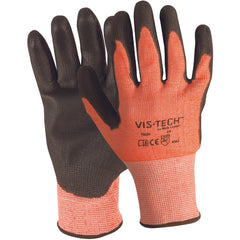 FLEXTECH Size XS Hi-Vis ANSI 4 PU Palm Glove Y9294XS - Benchmark Tooling