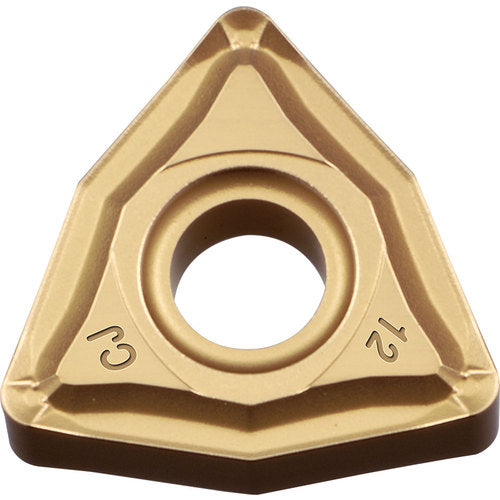 WNMG 432 CJ CA5525, 1/32″ Corner Radius, 3/16″ Thick, 1/2″ Inscribed Circle, TiCnulll2O3/TiN, Trigon, Turning Indexable Insert - Exact Industrial Supply