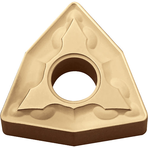 WNMG 332 GS CA5525, 1/32″ Corner Radius, 3/16″ Thick, 3/8″ Inscribed Circle, TiCnulll2O3/TiN, Trigon, Turning Indexable Insert - Exact Industrial Supply