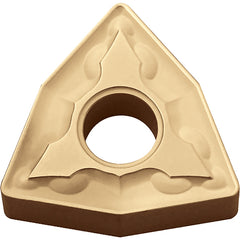 WNMG 332 GS CA5525, 1/32″ Corner Radius, 3/16″ Thick, 3/8″ Inscribed Circle, TiCnulll2O3/TiN, Trigon, Turning Indexable Insert - Exact Industrial Supply