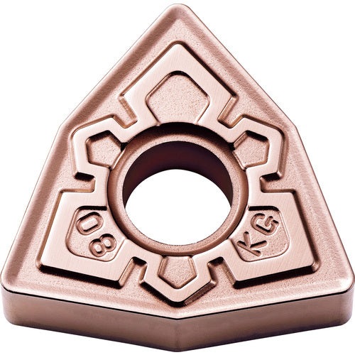 WNMG 431 KG CA315, 1/64″ Corner Radius, 3/16″ Thick, 1/2″ Inscribed Circle, TiCnulll2O3/Ti, Trigon, Turning Indexable Insert - Exact Industrial Supply
