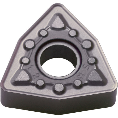 WNMG 431 MS PR1325, 1/64″ Corner Radius, 3/16″ Thick, 1/2″ Inscribed Circle, MEGACOAT, Trigon, Turning Indexable Insert - Exact Industrial Supply