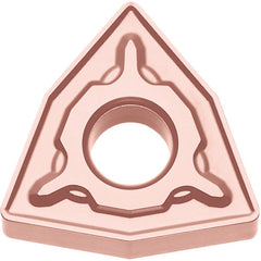 WNMG 432 PH CA310, 1/32″ Corner Radius, 3/16″ Thick, 1/2″ Inscribed Circle, TiCnulll2O3/Ti, Trigon, Turning Indexable Insert - Exact Industrial Supply