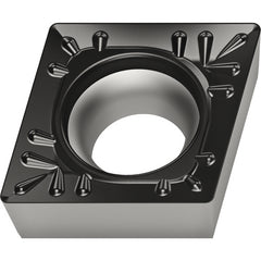CCMT 432 T|Single-sided WSM10S, 1/32″ Corner Radius, 3/16″ Thick, 1/2″ Inscribed Circle, 80° Diamond, Turning Indexable Insert - Benchmark Tooling