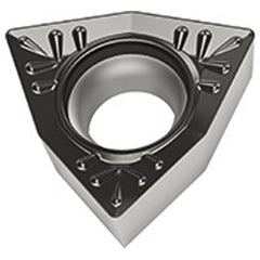 WCMT 432 T|Single-sided WKK20S, 1/32″ Corner Radius, 3/16″ Thick, 1/2″ Inscribed Circle, 80° Trigon, Turning Indexable Insert - Benchmark Tooling
