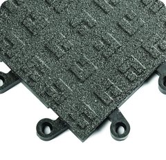 ErgoDeckÂ Heavy Duty Tiles SolidÂ with GritShield 18" x 18" x 7/8" Thick - Black - Benchmark Tooling
