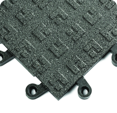 ErgoDeck General PupposeÂ Solid w/ GritShieldÂ Egronomic TilesÂ 18" x 18" x 7/8" Thick (Black) - Benchmark Tooling
