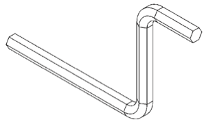 HEX Wrench (3/16) - Snap Jaws - Part #  4CRANK - Benchmark Tooling