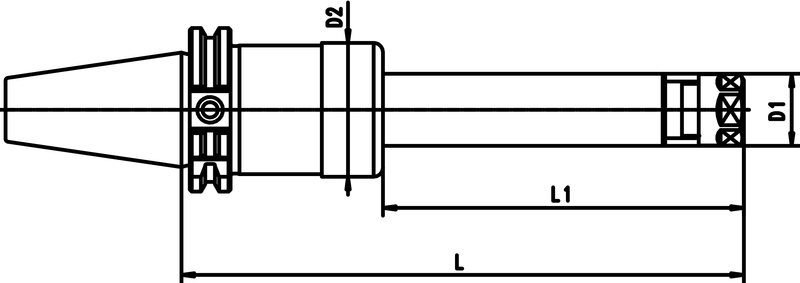 CAT 50 x PG 10 x 10 XL CAT powRgrip Toolholder - Benchmark Tooling