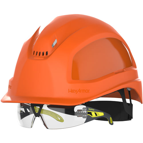 XP250IES - Orange - Vented - Short Brim