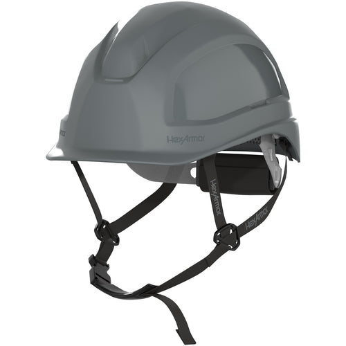 XP450AE - Grey - Non-Vented - Short Brim - with 4-Pt Chin Strap