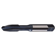 ‎#8-32 UNC 3 Flute H5 HSS (M4) Spiral Point Tap for Steel and Stainless Steel- Steam Oxide - Exact Industrial Supply