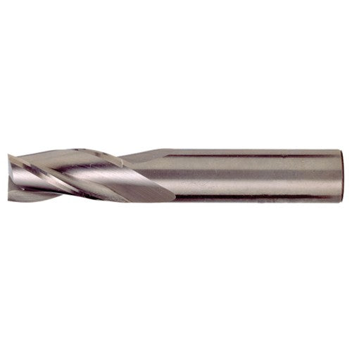 1/2″ × 1/2″ × 1″ × 3″ RHS / RHC Solid Carbide 3-Flute Square End Single End General Purpose End Mill - Bright - Exact Industrial Supply