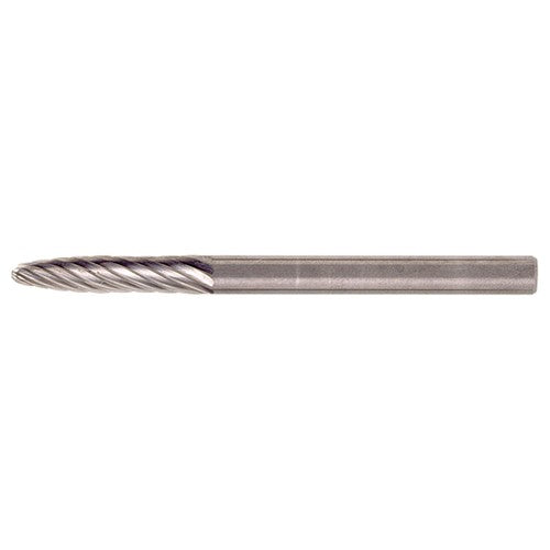 SF-42 Standard Cut Solid Carbide Bur-Round Nose Tree Shape - Exact Industrial Supply