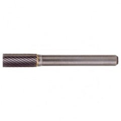 SB-43 Standard Cut Solid Carbide Bur-Cylindrical with End Cut - Benchmark Tooling