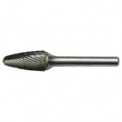 SF-42 Standard Cut Solid Carbide Bur-Round Nose Tree Shape - Benchmark Tooling