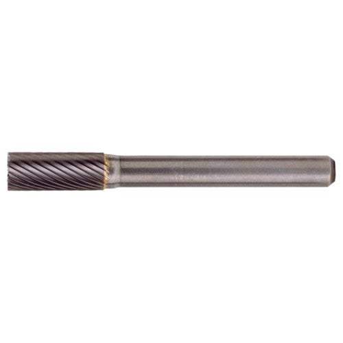 SB-14 Standard Cut Solid Carbide Bur-Cylindrical with End Cut - Exact Industrial Supply