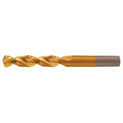 #29 RHS / RHC HSS-CO 8% (M42) 135 Degree Split Point Q-Cobalt Wide Land Parabolic Drill - TiN - Exact Industrial Supply