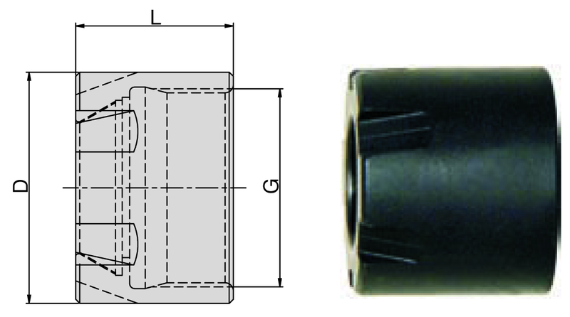 ER11M Top Clamping Nut -Mini - Benchmark Tooling