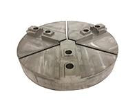 Round Chuck Jaws - Acme Serrated Key Type - Chuck Size 8" inches - Part #  RAC-8400CI - Benchmark Tooling