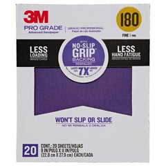 ‎3M Pro Grade Precision Faster Sanding Sanding Sheets 180 grit Fine 27180TRI-20 9″ × 11″ - Benchmark Tooling