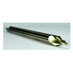 #5 × 4″ OAL 60 Degree HSS Long Combined Drill and Countersink Uncoated - Benchmark Tooling