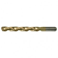 #8 RHS / RHC HSS-CO 8% (M42) 135 Degree Split Point Heavy Duty Cobalt Drill - TiN - Benchmark Tooling