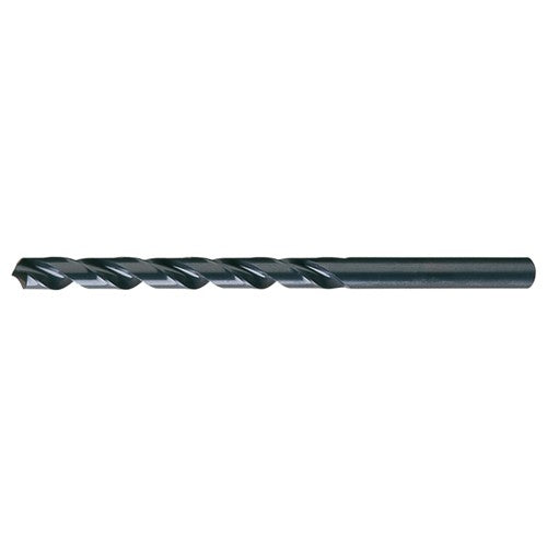 3/8 RHS / RHC HSS 118 Degree Radial Point General Purpose Taper Length Drill - Steam Oxide - Exact Industrial Supply