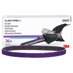 3M Cubitron II File Belt 33437 36+ 10 mm × 330 mm (3/8″ × 13″) - Benchmark Tooling