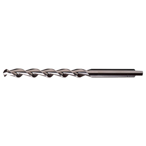 3/16 RHS / RHC HSS 118 Degree Notched Point HSS Parabolic Taper Length Drill - Bright - Exact Industrial Supply