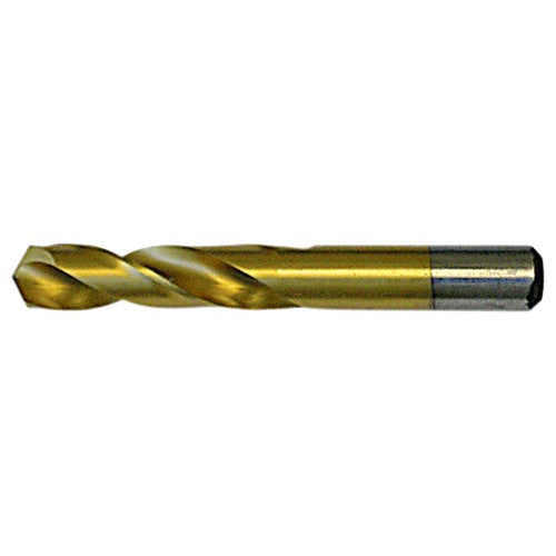 13/64 RHS / RHC HSS 135 Degree Split Point Heavy Duty Screw Machine Drill - TiN - Exact Industrial Supply