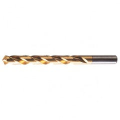 #26 RHS / RHC HSS 118 Degree Radial Point General Purpose Jobber Length Drill - TiN - Benchmark Tooling
