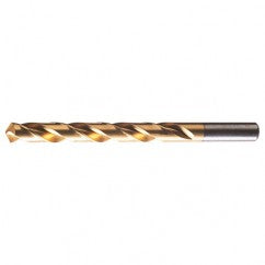 #27 RHS / RHC HSS 118 Degree Radial Point General Purpose Jobber Length Drill - TiN - Benchmark Tooling