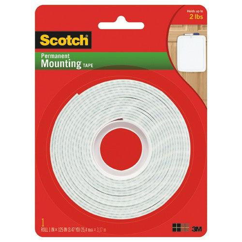 Scotch Indoor Double-Sided Mounting Tape 314S-MED 1″ × 125″ (2.54 cm × 3.17 m) - Benchmark Tooling