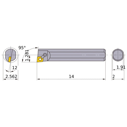 S-MCLNR-326 BORING BAR
