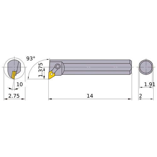 S-MDUNR-324 BORING BAR