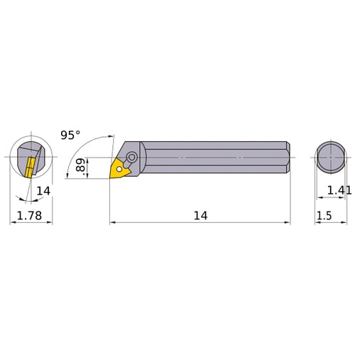 S-MWLNL-244 BORING BAR